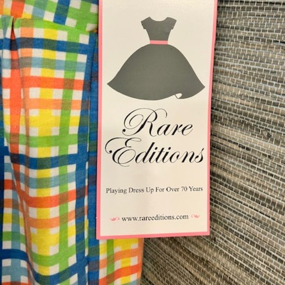 NWT! RARE EDITIONS Girl's Size 6 Flutter Sleeve/Smocked/Ruffled Dress - NEW! - Picture 6 of 12